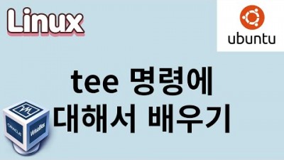 [리눅스] 16. tee 명령에 대해서 알아봅니다